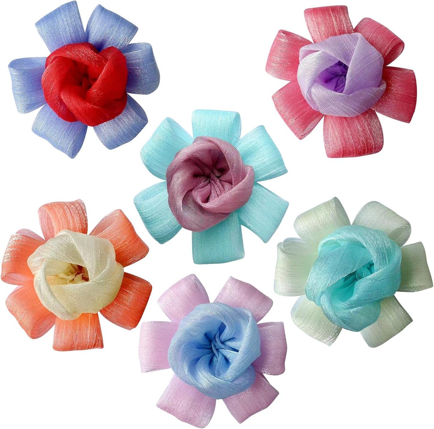 6Pcs Dog Collar Accessories, Floral Charms Decorations for Cats and Dogs - Image 9