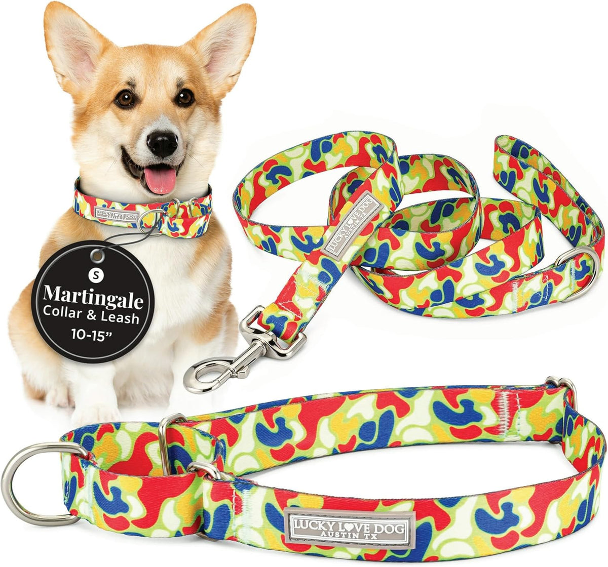 Lucky Love Dog Martingale Dog Collar - Adjustable, No-Slip, Durable, & Soft Webbing Collar for Male and Female Dogs Ideal for Training & Walking - Blackbird, Medium - Image 14