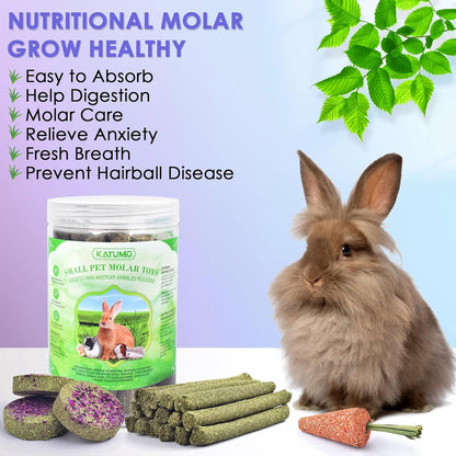 Premium imported KATUMO small animal treats package back label with nutritional info