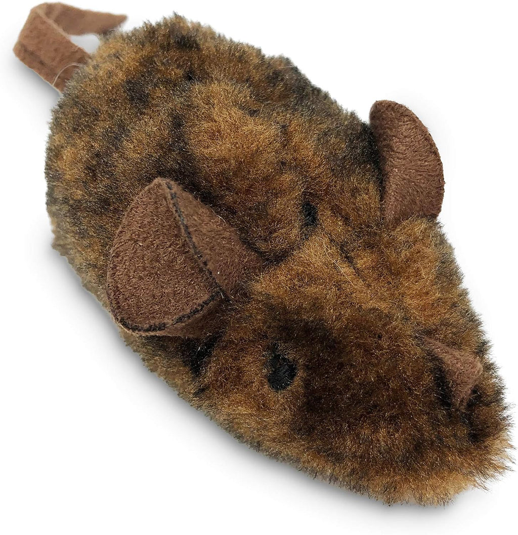 Two count pack of Our Pets Play-N-Squeak mice toys infused with catnip