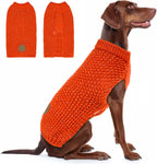 KYEESE Dog Sweater with Leash Hole Comfy Pullover Sweater Medium Size Male with Reflective Yarn Warm Pet Coats Stretchy Cozy Lightweight Thick Knitwear Dog Clothes,Grey, X-Large - Image 13