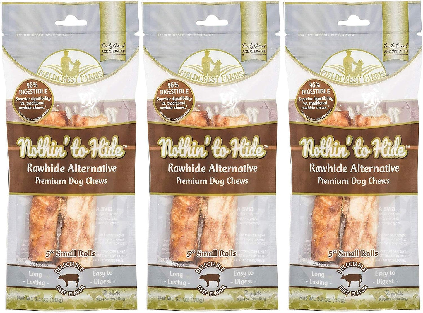 Fieldcrest Farms chicken flavored highly digestible pet chews ingredients list