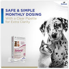Detailed packaging of Selarid topical solution for flea and ear mite control