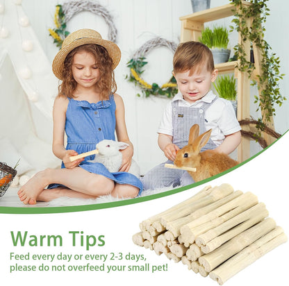 Chinchilla chew toys made from one hundred percent natural dried bamboo