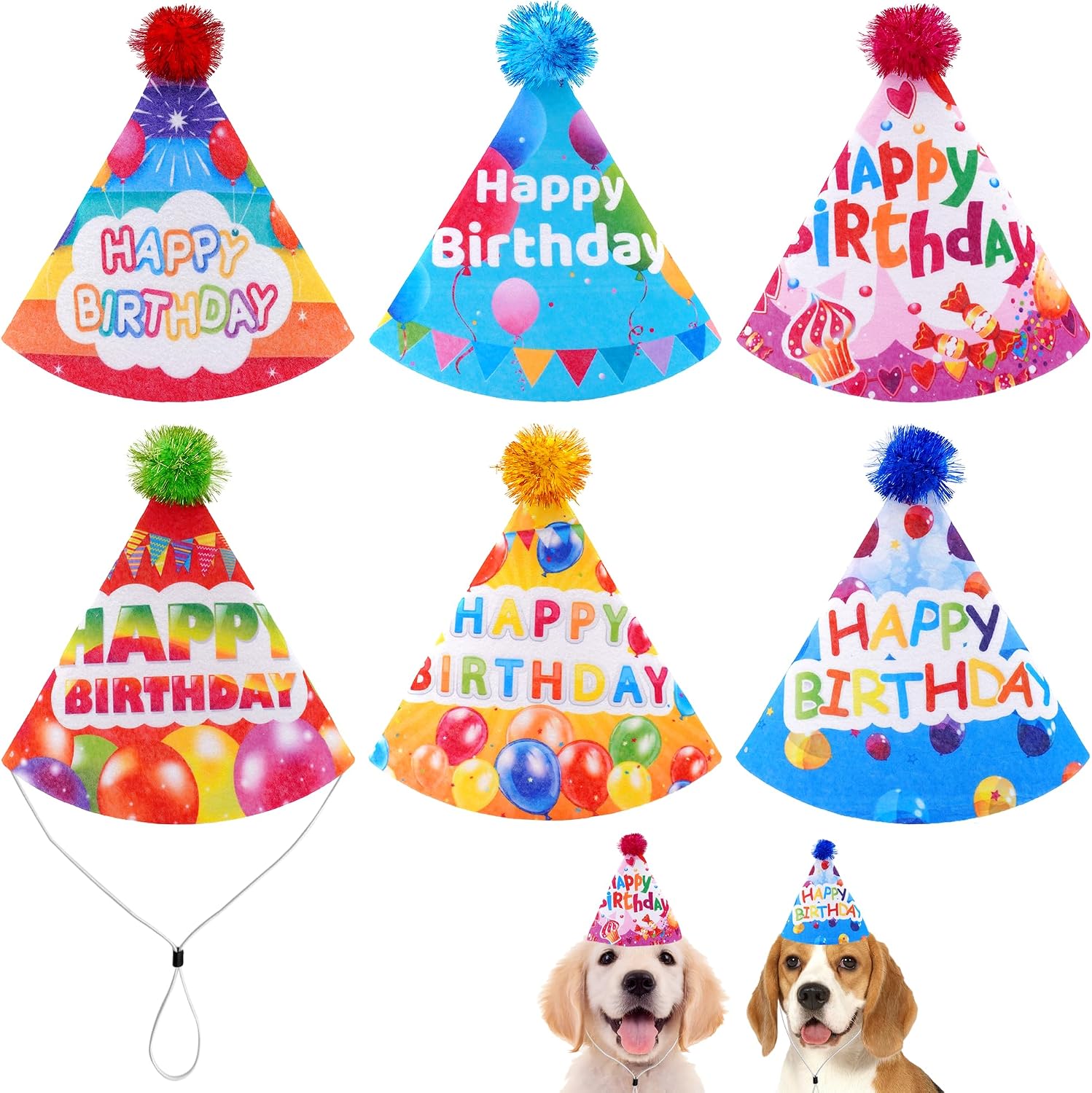 Comparison of different patterns in the JpGdn 6 piece hat set