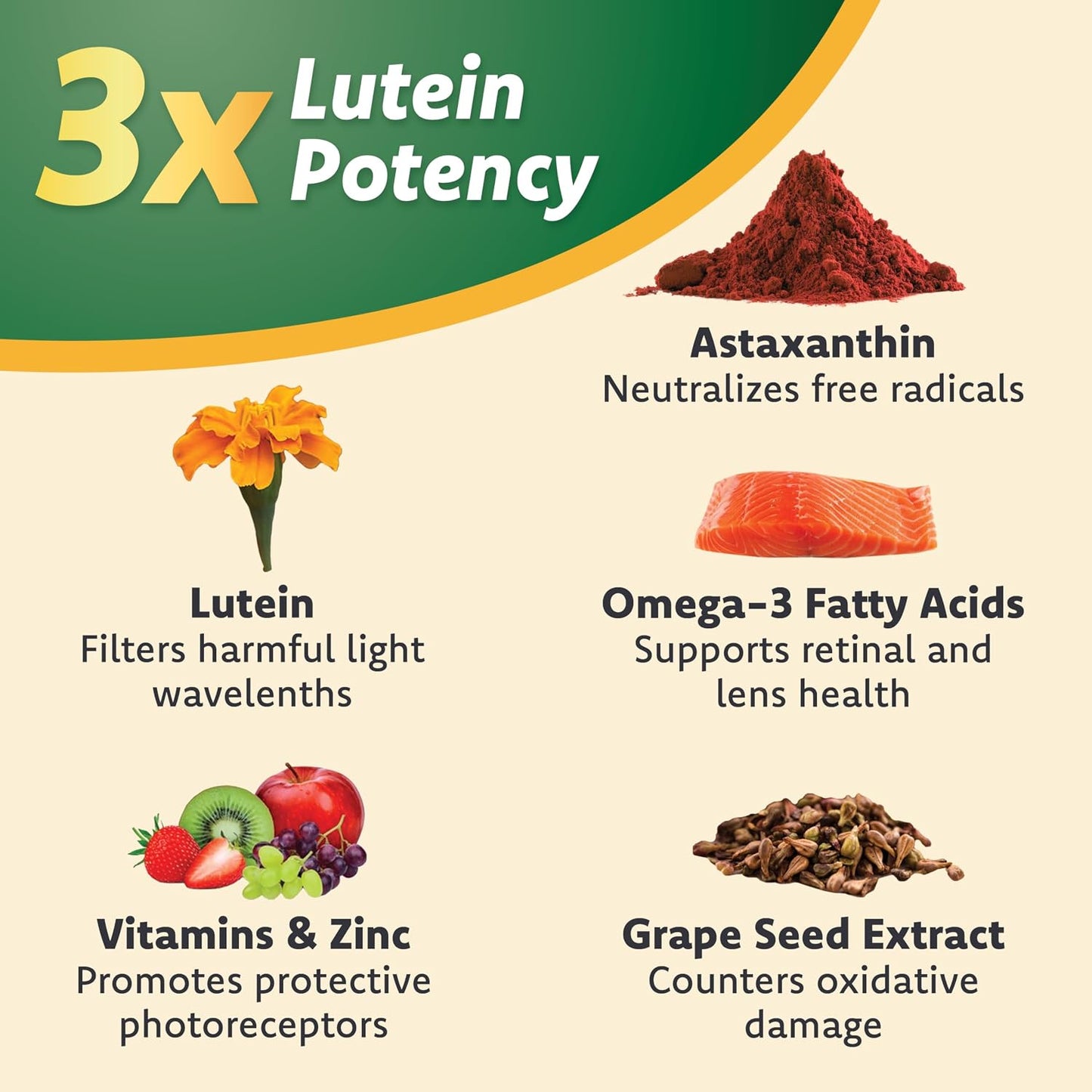 Lutein and omega-3 pet eye supplement for clear vision maintenance