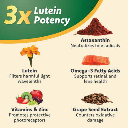 Lutein and omega-3 pet eye supplement for clear vision maintenance
