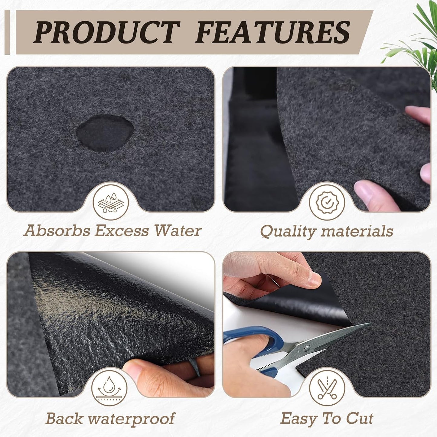 Ylsamzgkj bird cage mat with non-slip backing detail