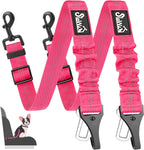 SlowTon Dog Seat Belt for Car, Adjustable 3 in 1 Dog Seatbelt with Elastic Bungee Buffer, Nylon Heavy Duty Dog Car Harness Reflective Safety Tether Leash with Latch Hook Clip Pink - Image 13