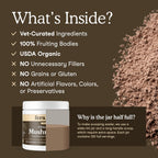 Fera Pets USDA organic certified mushroom blend powder formula for pet cognitive health