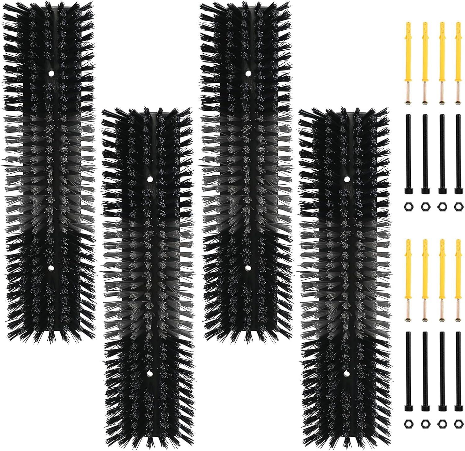 Livestock Scratch Brush for Cattle, Horses, Goats, Cow, Durable Scratching Brush, Massage Grooming Tool for Healthy Coat, Relieves Itching, Easy Install on Fence Posts(2pcs, Gray) - Image 10