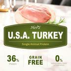 Herz single animal protein high protein hypoallergenic dog food back panel ingredients