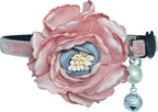 Fupo authentic pet accessory packaging showing the purple floral cat collar product details
