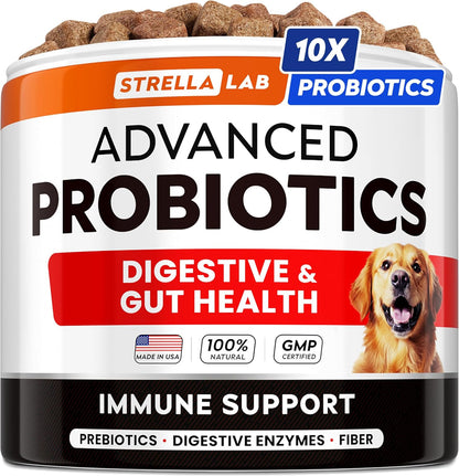STRELLALAB Anal Gland Support Chews - Scoot Treatment - Digestive Enzymes, Prebiotics & Fiber Supplement for Dogs Digestion & Gut Health. Proprietary Blend of Beet, Psyllium, Dandelion & Pumpkin 120Ct - Image 12