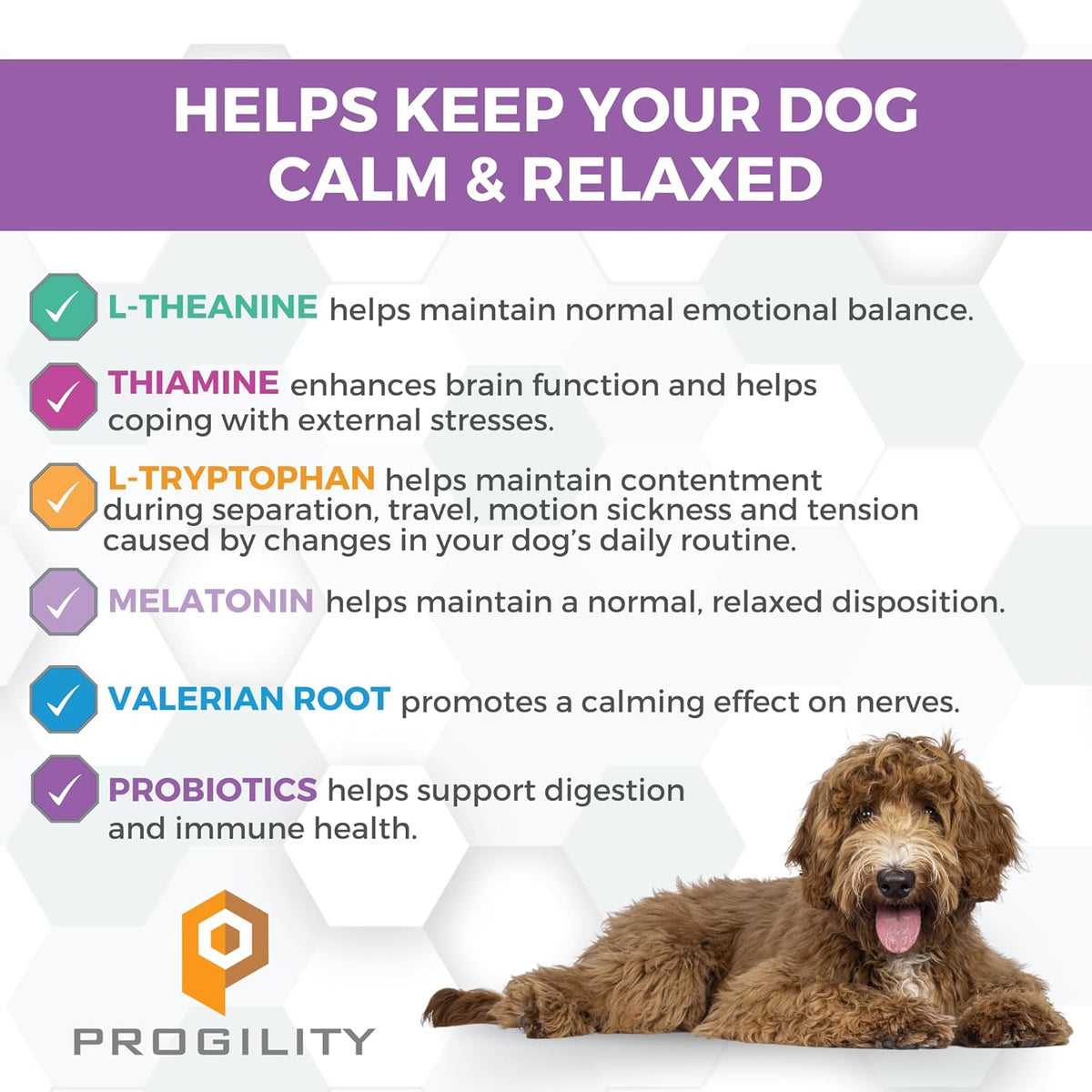 Nootie Progility soft chews ingredients label