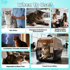 Close up view of the five hundred count Wagmee cat relaxant chews container for travel stress