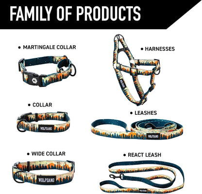 Large escape proof martingale dog collar by Wolfgang Man and Beast for active pets