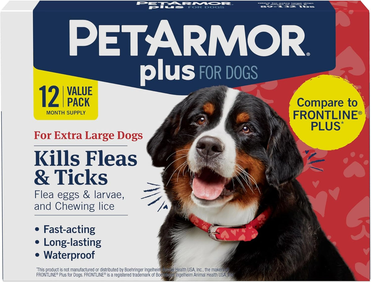 PetArmor Plus Flea and Tick Prevention for Dogs, Large Dog Flea and Tick Treatment, 6 Doses, Waterproof Topical, Fast Acting (45-88 lbs) - Image 13