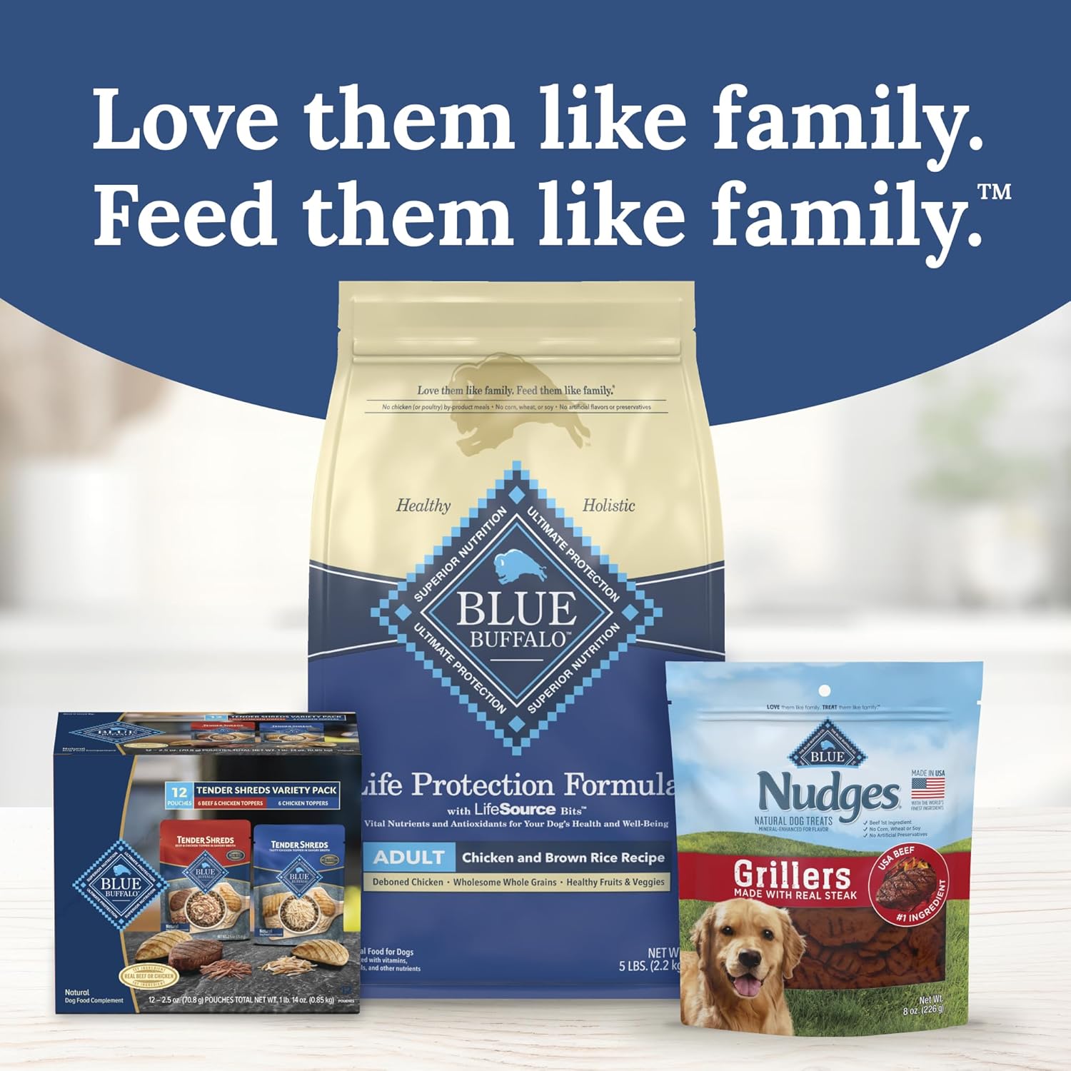 Blue Buffalo Tender Shreds beef flavor pouch