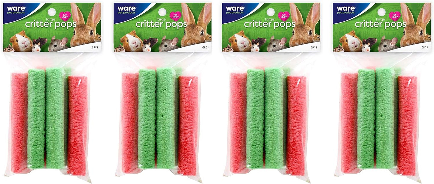 Ware Manufacturing Large Rice Pops Small Animal Treats pack of four front packaging view