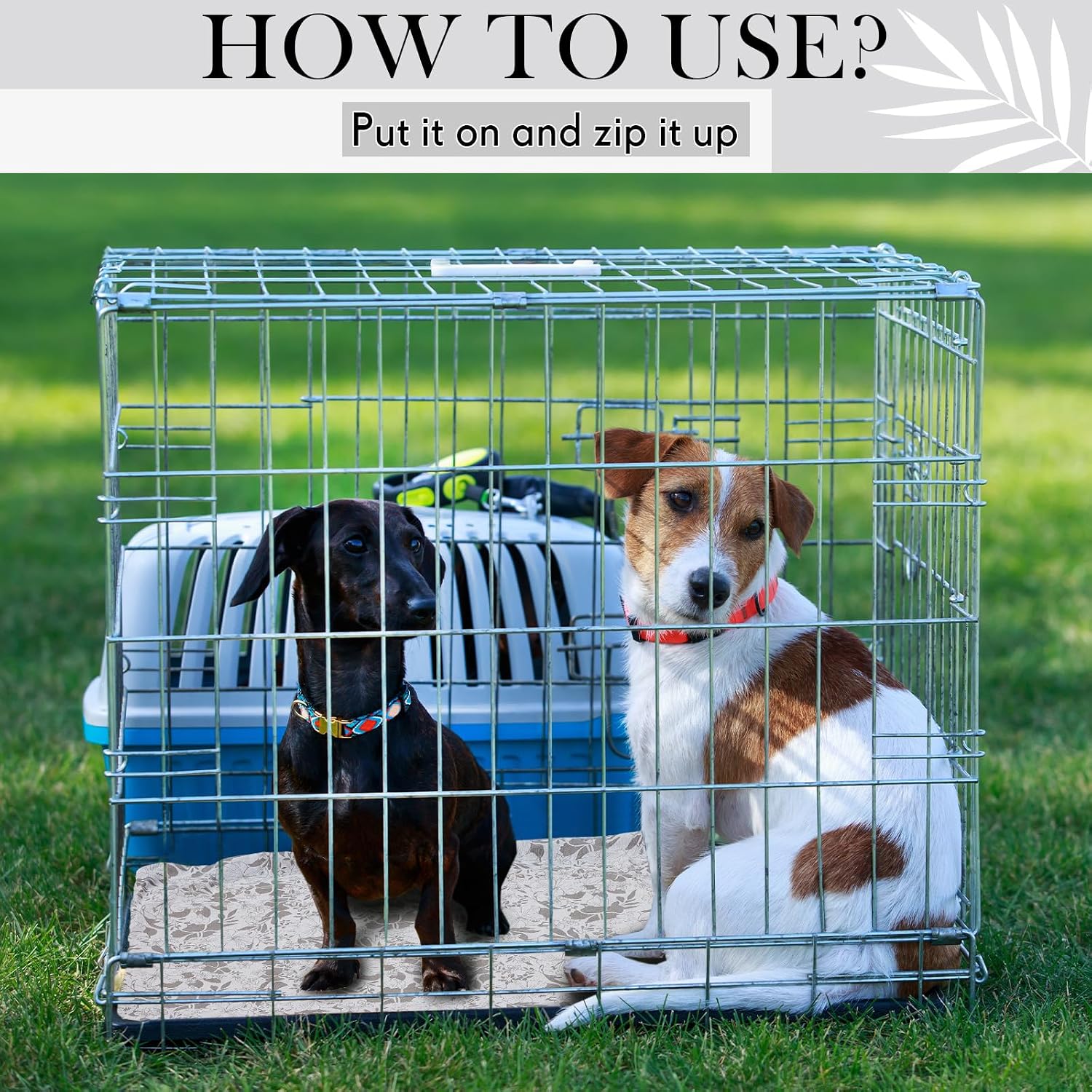 VitalCozy non slip dog tray liner noise reduction demonstration setup