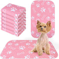 Beautyzoo 6 pack washable pee pads front view for small dogs.