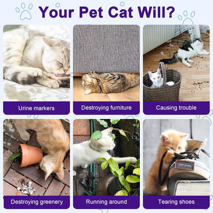Bugazoom cat training aid spray for preventing furniture scratching.