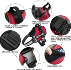 Side profile of JSXD dog vest with reflective 3M strips
