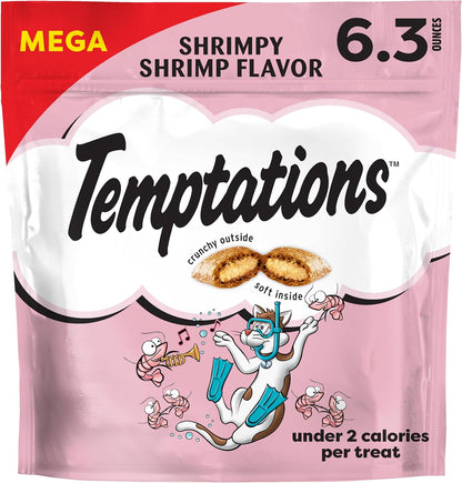 Temptations Cat Treats, Classic Crunchy and Soft Cat Treats, Shrimpy Shrimp Flavor, 16 oz. Tub - Image 13
