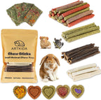 Petawi rabbit chew toys seventy pieces pack front view featuring small animal dental treats
