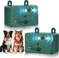Saigain 2-Pack Dog Bark Deterrent Devices front view green finish