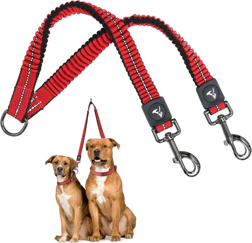 Premium nylon packaging of the authentic Kruz Pet double dog leash coupler