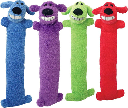 International pet care original loofa dog toy side profile view