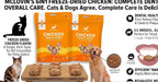 Dog and cat eating McLovin's grain free chicken treats