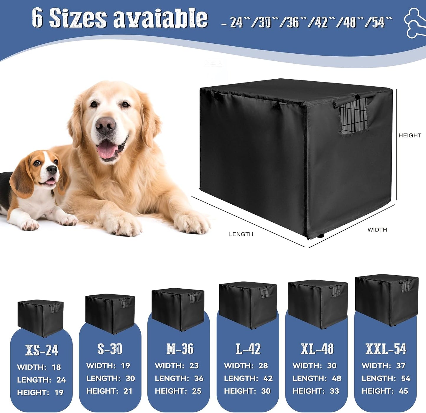 Kefit pet kennel canopy cover fully closed for privacy and sleep
