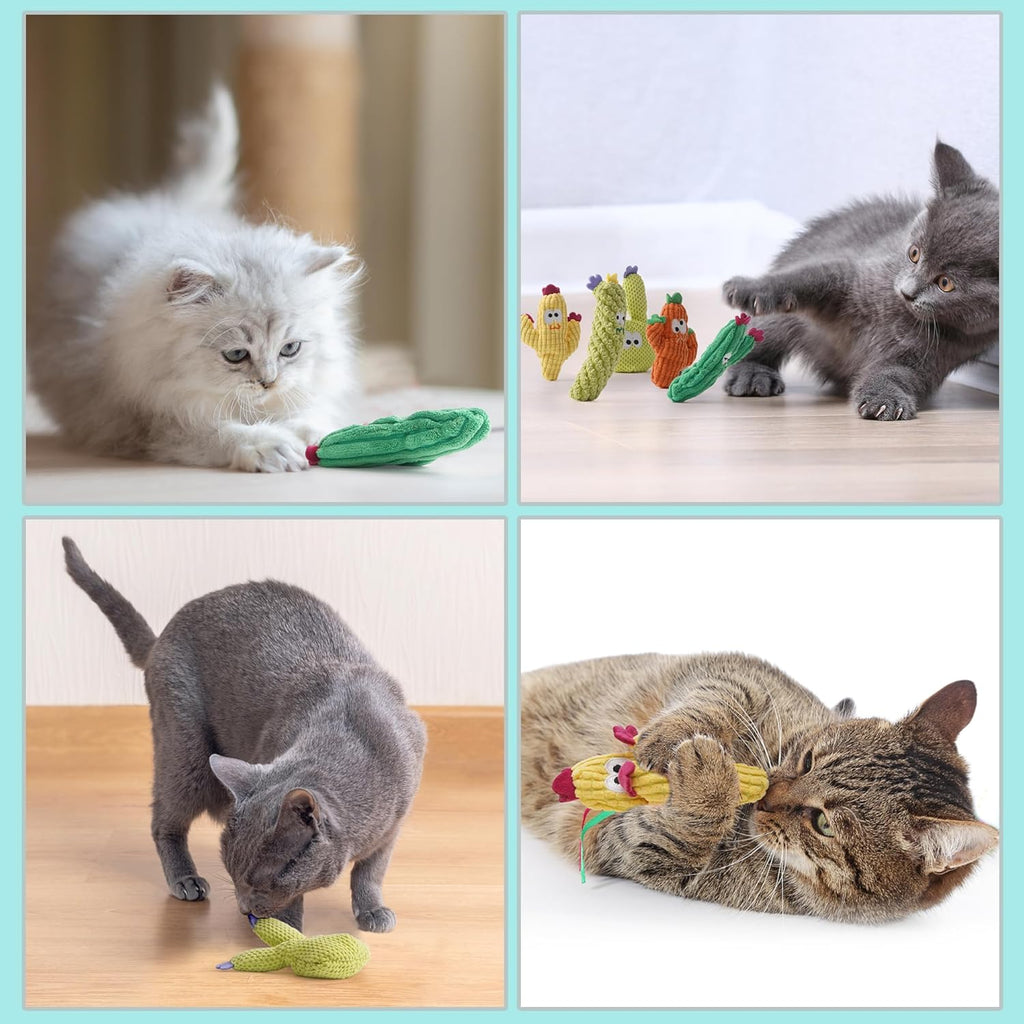 Pawsible cactus cat toy size comparison