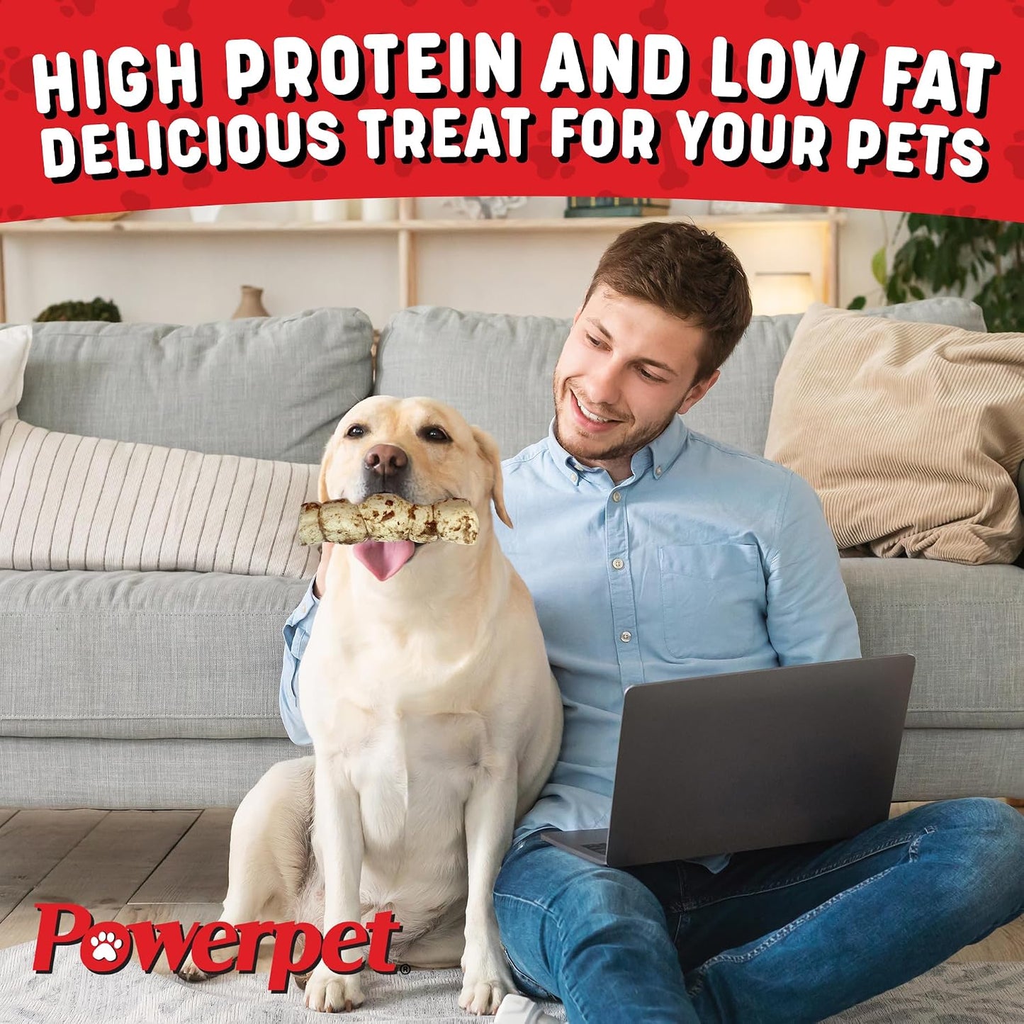 Powerpet authentic USA imported premium dog chew single piece