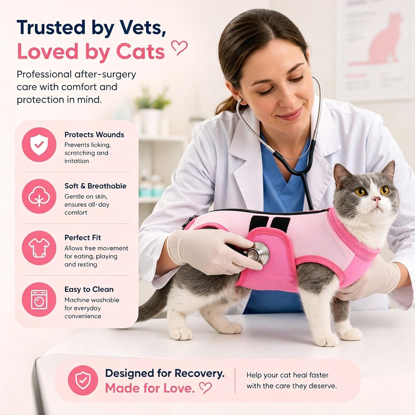 Pumyporeity cat spay suit packaging and branding