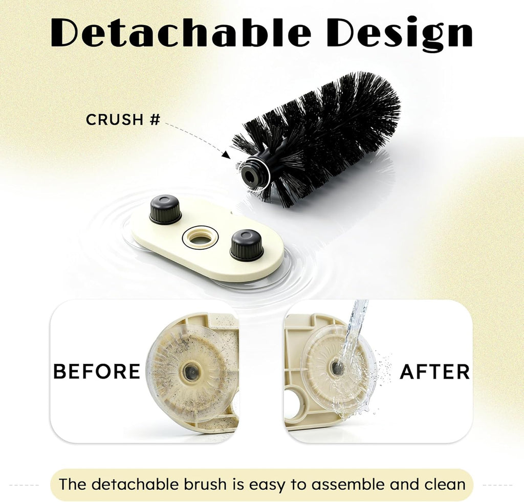 Nylon bristles on aquatic turtle scratcher toy close up