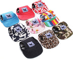 Small dog outdoor summer outfit with floral baseball cap