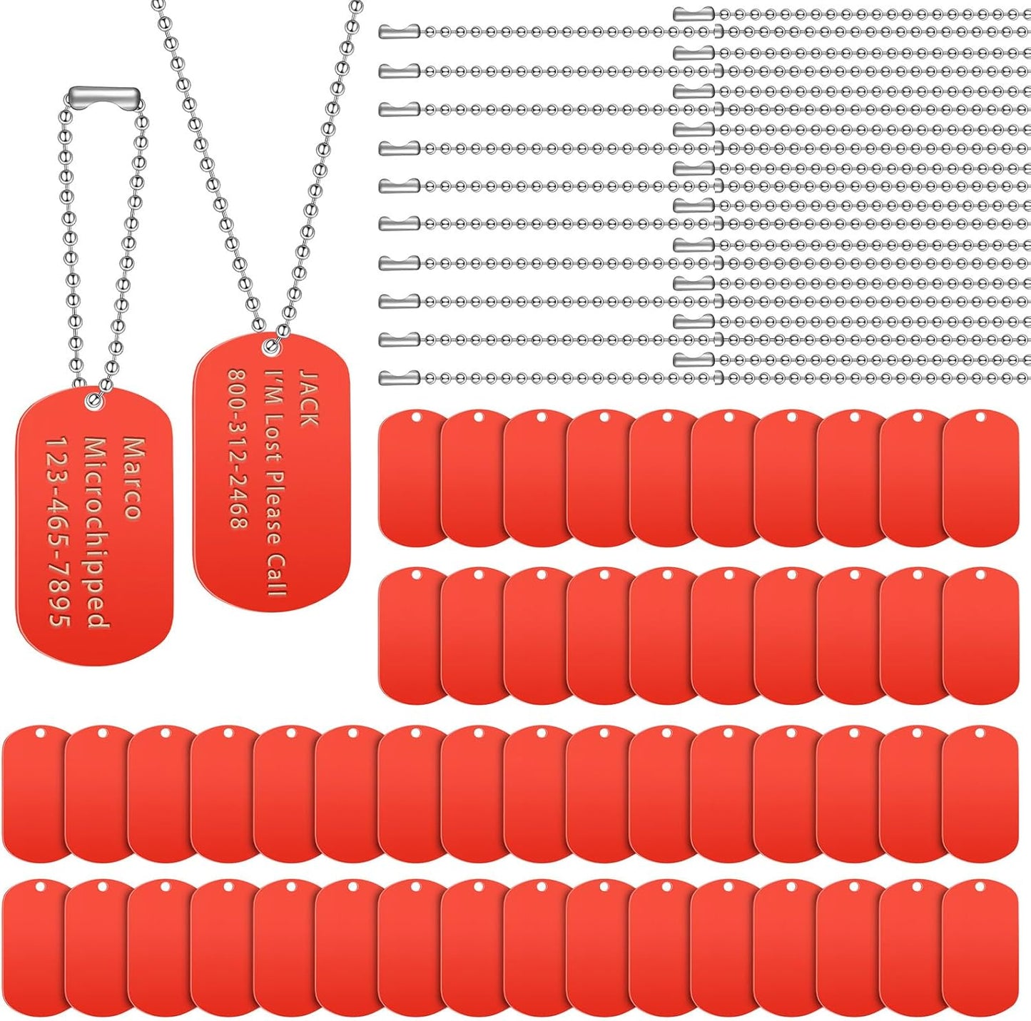 Full packaging display of Yinkin two hundred pieces blank metal engraving set with components separated.