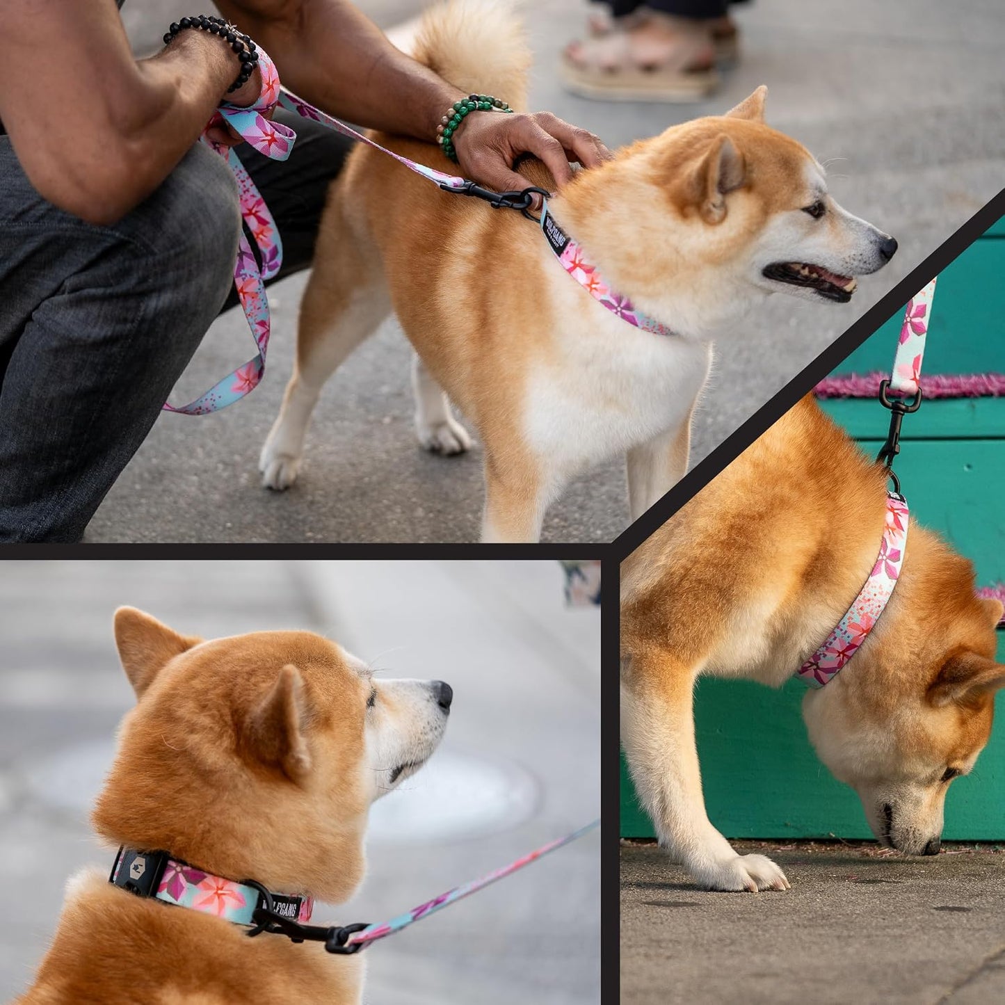 Wolfgang dog harness adjustable straps and hardware details