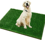 Grass Pad for Dogs 39.3 x 31.5 Inches Fast-Drain Artificial Grass for Pets Potty Training, Easy to Clean Fake Grass for Dog Indoor Outdoor Use(1 Pack) - Image 9