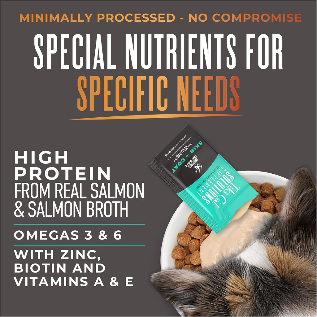 Tiki Cat functional skin and coat formula with omega fatty acids for shedding