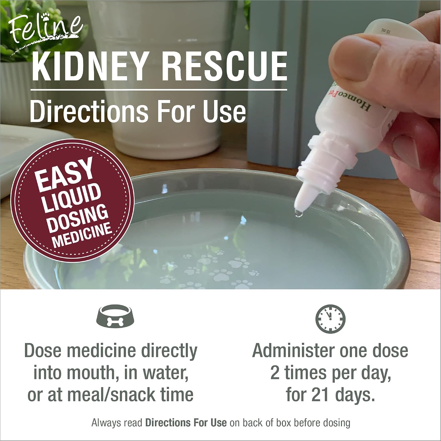 HomeoPet Feline Kidney Rescue liquid drops for cats and kittens product line