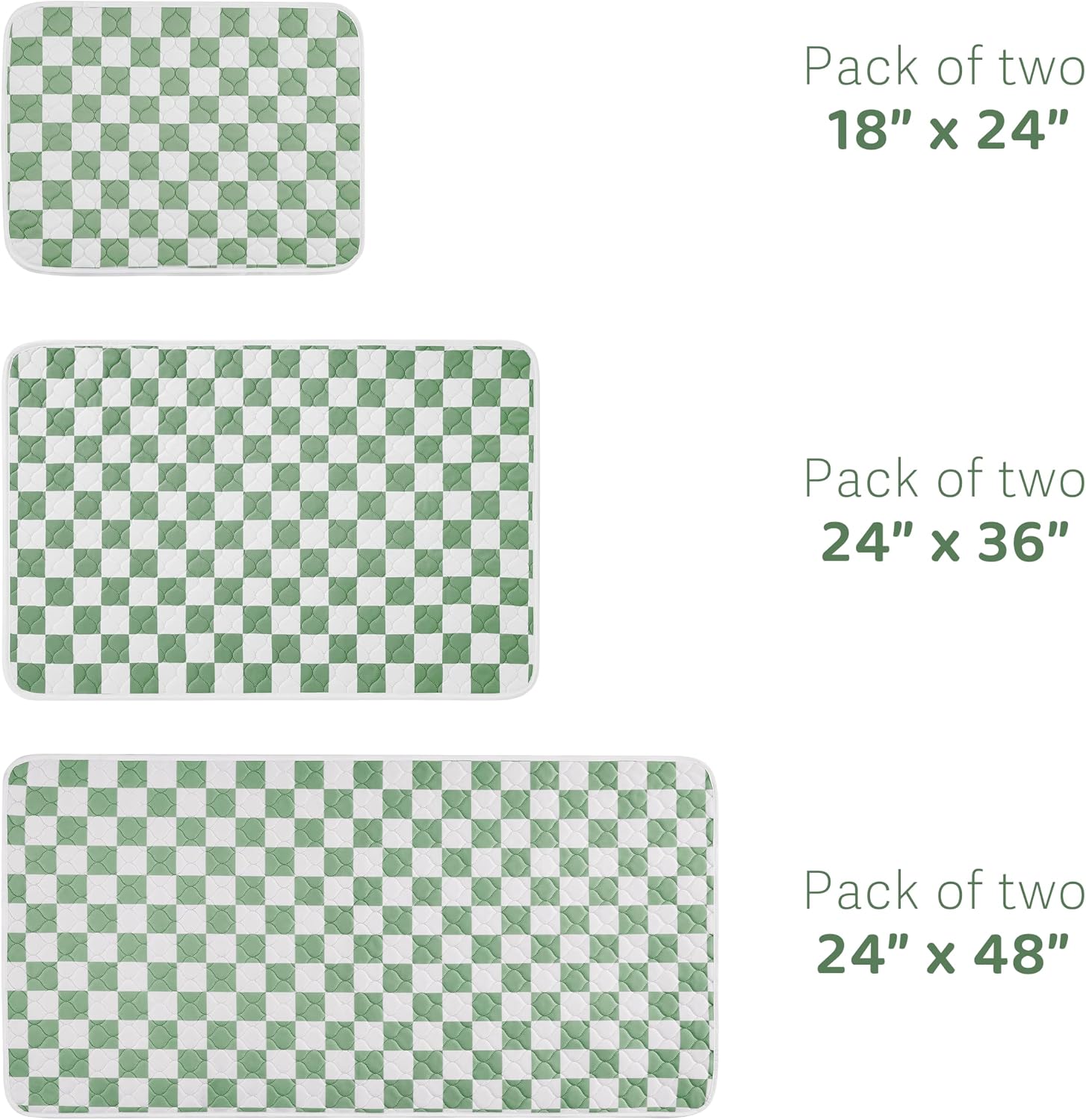 Folded checkered dog training mats for easy storage