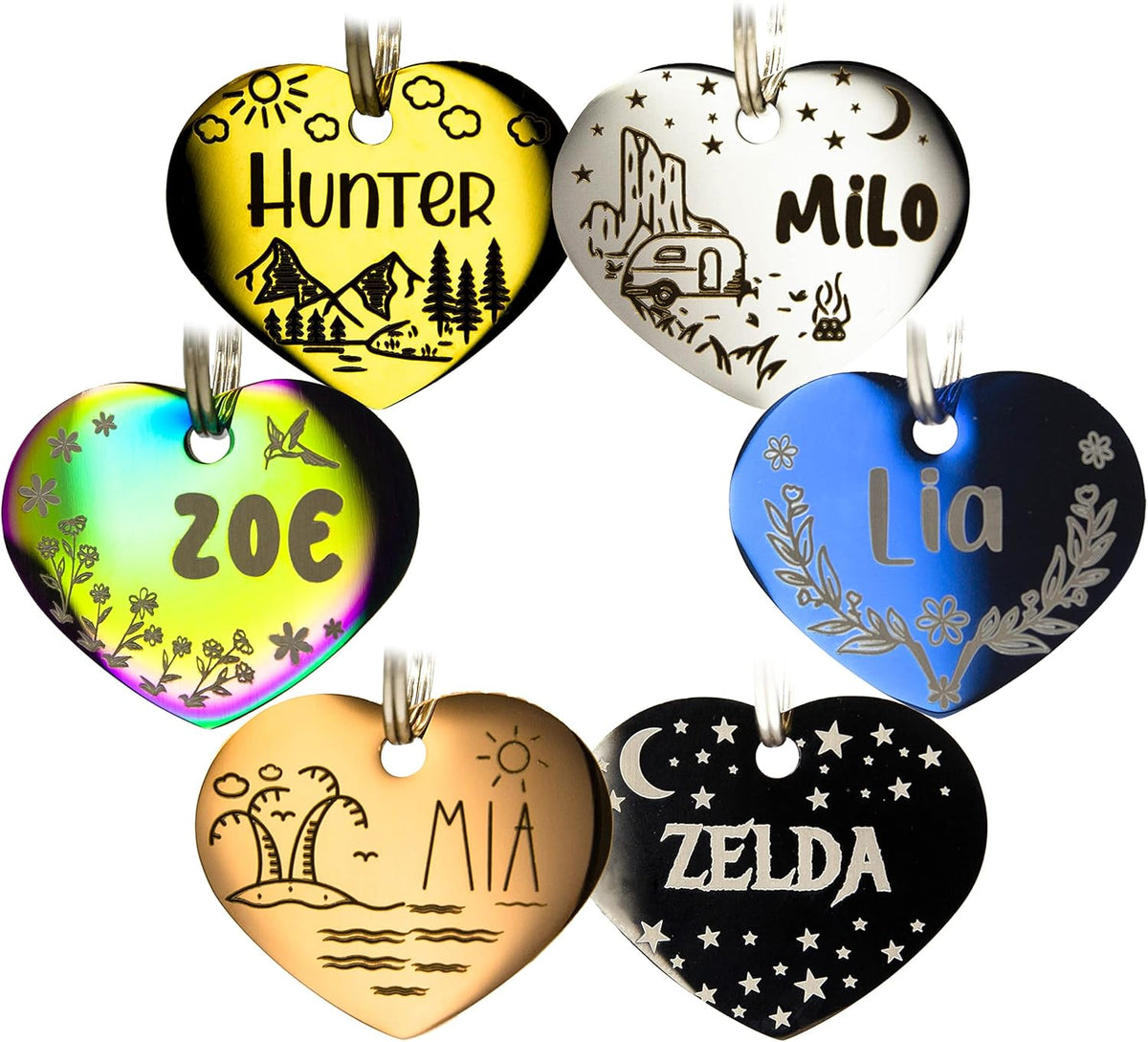 Personalized Dog Tag with 5 Lines of Custom Deep Engraved Durable Stainless Steel Pet ID Name Tag Designer Regular Size Bone - Image 15