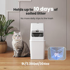 GKJ litter pail with airtight lid and internal flap