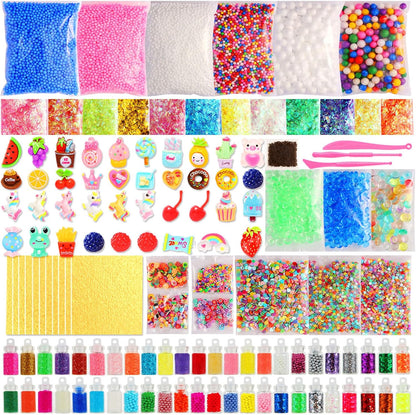 Sowaka CityActs slime accessories kit front view showing 175 pack craft supplies