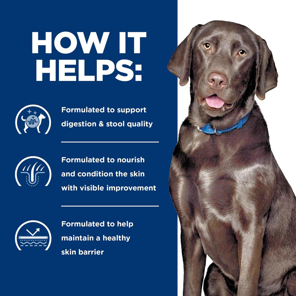 Hill's veterinary recommended dd skin and food sensitivities dog food nutrition facts